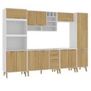 Ver imagem 2 de Cozinha Modulada Completa sem Tampo 6 Peças 12 Portas 3 Gavetas