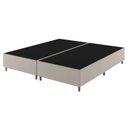 Ver imagem 1 de Base Box Queen 198cm x 158Cmx 37cm Treviso Liso Bege/Boucle Nude Viero