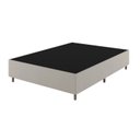 Ver imagem 1 de Base Box Casal 188cm x 138cm x 37cm Treviso Liso Bege/Boucle Nude Viero