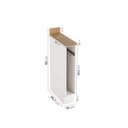 Ver imagem 3 de Balcão Toalheiro Planejado 15cm Ipanema CabeCasa MadeiraOriginals Branco/Acácia