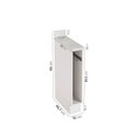 Ver imagem 3 de Balcão Toalheiro Planejado 15cm Ipanema CabeCasa MadeiraOriginals Branco/Mármore