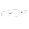 Base Box Solteiro 188cm X 88cmx 37cm Treviso Liso - 2