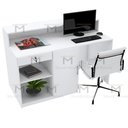 Ver imagem 7 de BALCÃO DE ATENDIMENTO RETO 100% MDF M477.B (LOJA, CAIXA) MUNDI MOVEIS