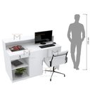 Ver imagem 6 de BALCÃO DE ATENDIMENTO RETO 100% MDF M477.B (LOJA, CAIXA) MUNDI MOVEIS