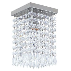 Lustre Clearcrilic Aurora de Cristal Acrilico Quadrado