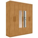 Ver imagem 4 de Guarda Roupa Casal Lume Nobre 6 Portas 3 Gavetas MDP com Espelho Naturalle Framar
