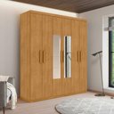 Ver imagem 1 de Guarda Roupa Casal Lume Nobre 6 Portas 3 Gavetas MDP com Espelho Naturalle Framar