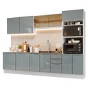 Ver imagem 2 de Armário de Cozinha Completa 310 Cm Branco/cinza Lux Madesa 03 Branco/cinza