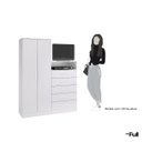 Ver imagem 5 de Guarda-roupa Armário Roupeiro Cômoda Quarto Solteiro Branco