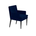 Ver imagem 2 de Kit 4 Cadeiras Germany + 2 Germany Retro Suede Azul Marinho Dominic Decor
