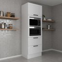 Ver imagem 2 de Torre Quente 70cm Branca para Forno e Micro-Ondas com Rodapé, 1 Porta Basculante e 2 Gavetas -