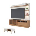 Ver imagem 1 de Home para TV com Mesa de Centro Conjunto Barton para TV 70 200cm MDP Freijo Off White Matte Colibri