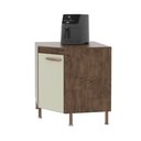 Ver imagem 2 de Balcão Modulado de Canto com Tampo Fidelitá Lisboa 75cm 1 Porta Noce/off-white