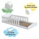 Ver imagem 4 de Cama Montessoriana Infantil 192cm com Grades de Proteção Cor:branco