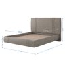 Cama Flutuante Star King em Linho Sky Box Marrom - 5