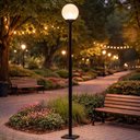 Ver imagem 4 de Kit 2 Postes de Alumínio Preto sem Globo 189cm Dital para Iluminação Jardim