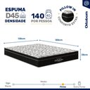 Ver imagem 5 de Cama Box Baú com Colchão de Espuma D45 Ortobom Airtech Ortopillow 150 Casal 138cm