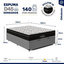 Ver imagem 5 de Cama Box Baú + Colchão de Espuma D45 Ortobom Airtech Ortopillow 150 Casal 138 cm
