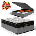 Ver imagem 3 de Cama Box Baú + Colchão de Espuma D45 Ortobom Airtech Ortopillow 150 Casal 138 cm