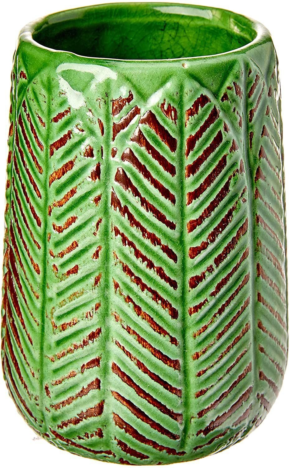 Crispin Vaso Decorativo em Cerâmica Verde Home & Co Luxo - 1