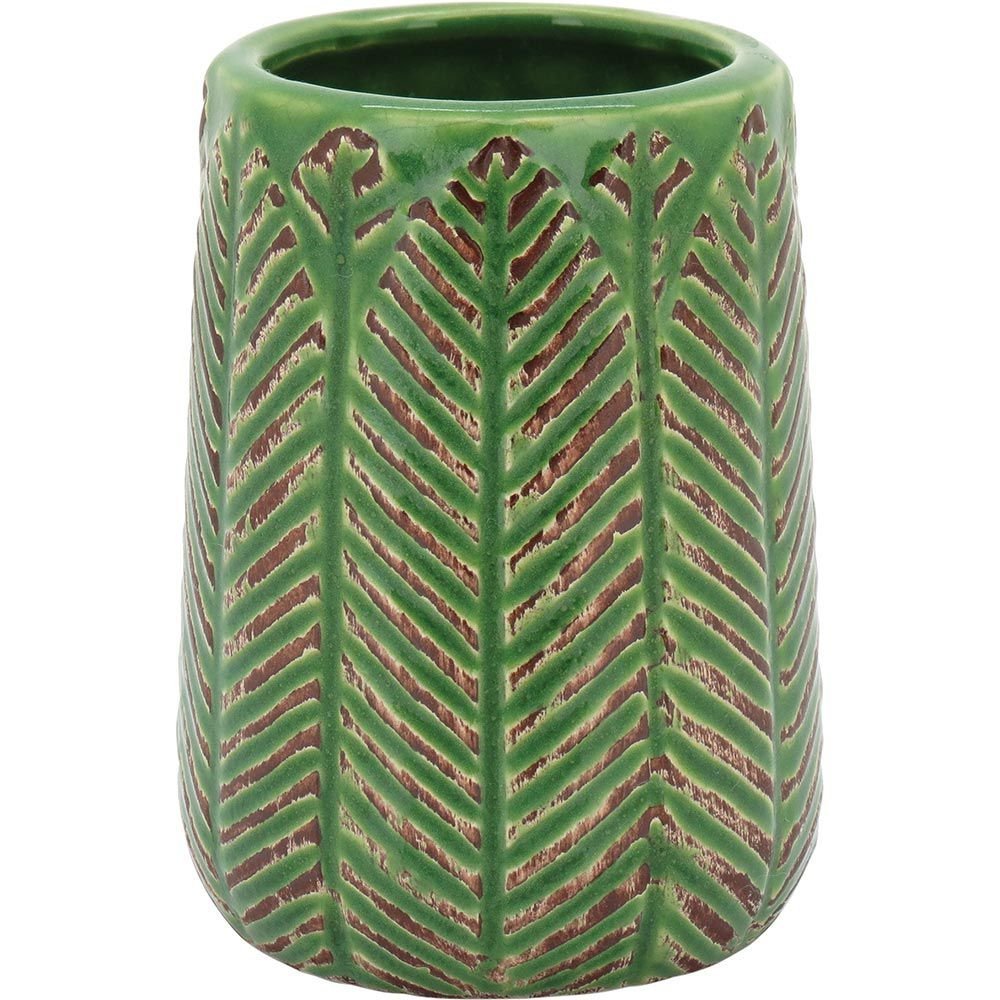 Crispin Vaso Decorativo em Cerâmica Verde Home & Co Luxo - 2