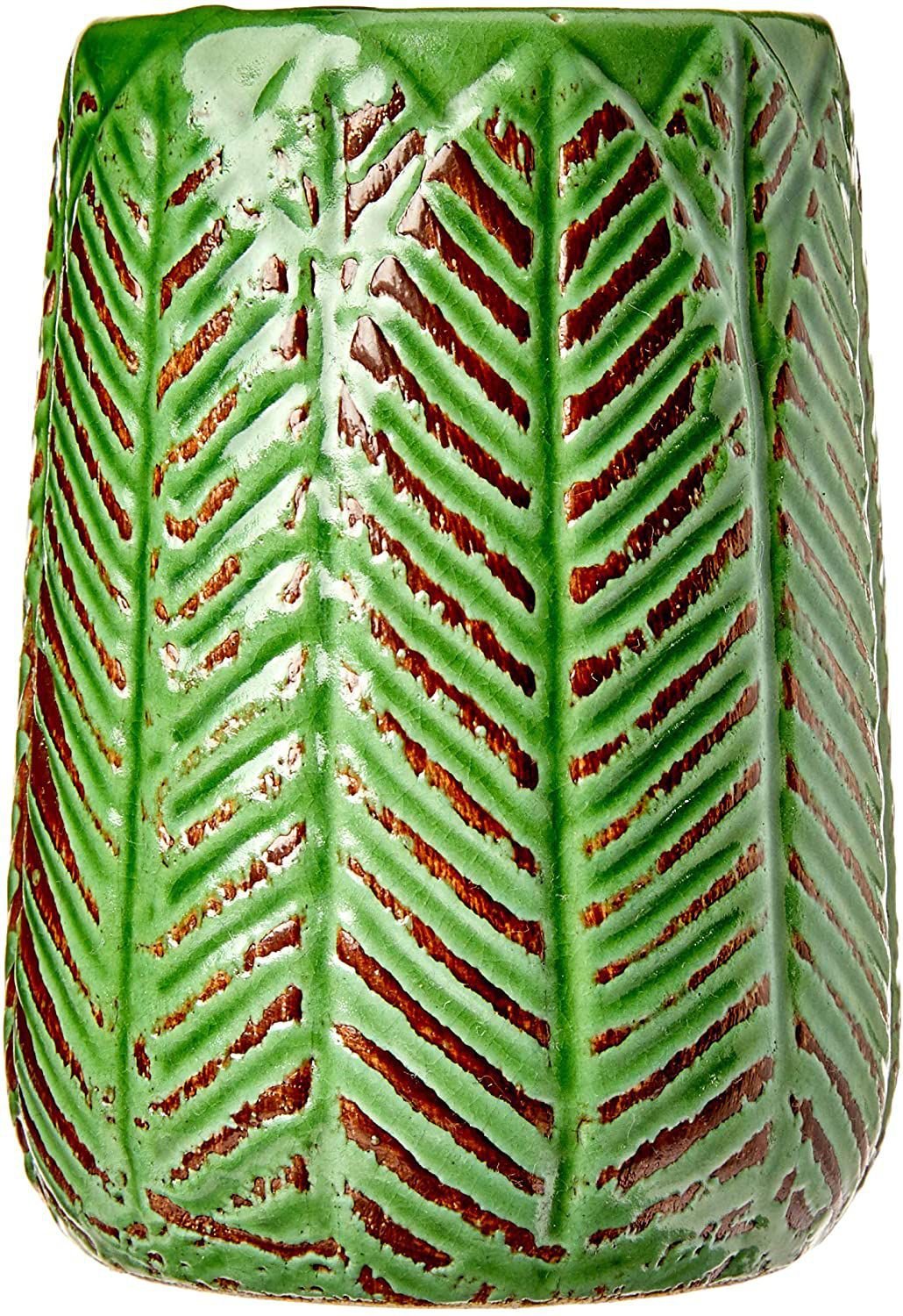 Crispin Vaso Decorativo em Cerâmica Verde Home & Co Luxo - 3
