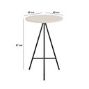 Ver imagem 3 de Mesa Bistrô Tampo Redondo 65cm Milão