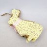 Coelho de Parede Palha com Laço Rosa 23x14x4cm Páscoa - 4