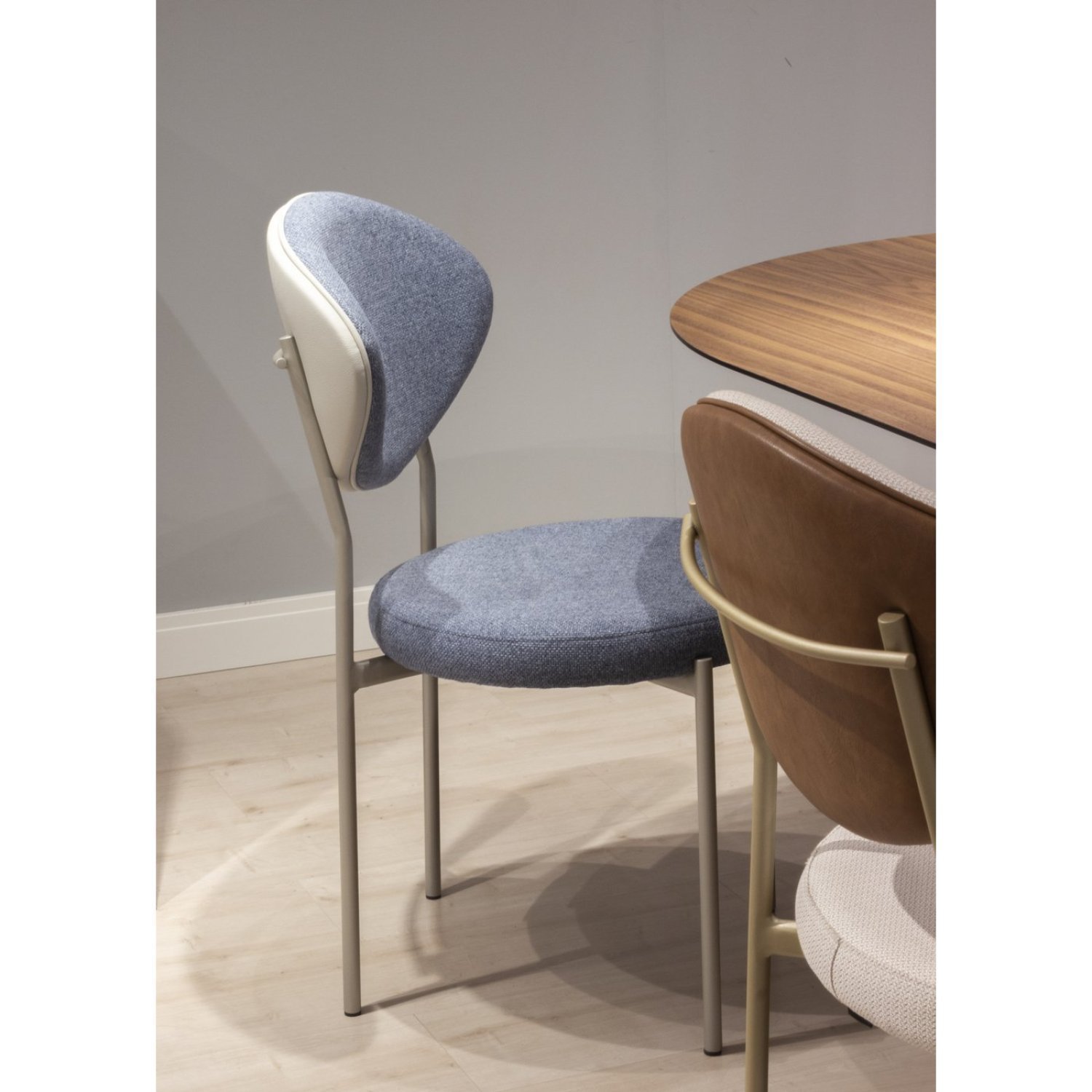 Cadeira para Sala de Jantar Base em Aço Chaise - 3