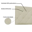Ver imagem 2 de Painel de Cama 160cm Paris Corano Marfim - Lucadi Home