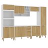 Cozinha Modulada Completa com Tampo 7 Peças 12 Portas 3 Gavetas - 2