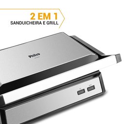 Grill Pgr32 Philco com Chapa Estendida Abertura 180° Revestimento Antiaderente 127v - 7