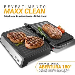 Grill Pgr32 Philco com Chapa Estendida Abertura 180° Revestimento Antiaderente 127v - 5