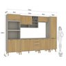 Cozinha Modulada Completa com Tampo 7 Peças 12 Portas 3 Gavetas - 4