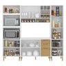 Cozinha Modulada Completa com Tampo 5 Peças 9 Portas 3 Gavetas - 3