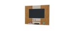 Ver imagem 2 de Painel Topázio com Prateleiras para Tv até 46'' Polegadas Cor Ipê / Off White