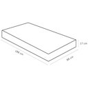 Ver imagem 3 de Colchão Solteiro 88x188x17 Espuma D33 Bordado Light Branco Azul - Ortobom