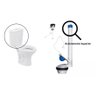 Kit Completo Reparo Simples Entrada e Saída Caixa Acoplada para o Vaso Hervy 1.6gpf 6.0lpf - 3