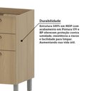 Ver mais imagens de Balcão de Cozinha para Pia 120cm 2 Portas e 3 Gavetas sem Tampo Classic Luciane Móveis