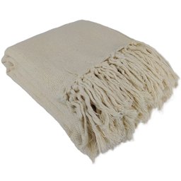 Manta Para Sofá Gigante Decorativa Protetora 2,30 x 1,40:Cru - 3