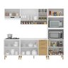 Cozinha Modulada Completa com Tampo 6 Peças 10 Portas 3 Gavetas - 3