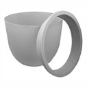 Ver imagem 3 de Vaso Redondo Concept Polipropileno N1 20x24x14cm Japi - Cimento
