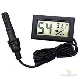 Termo-higrometro E Termometro Digital Embutir Com Sonda - 3
