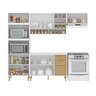Cozinha Modulada Completa com Tampo 5 Peças 8 Portas 3 Gavetas - 3
