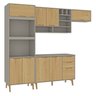Cozinha Modulada Completa com Tampo 5 Peças 8 Portas 3 Gavetas - 2