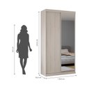 Ver imagem 5 de Guarda Roupas Modulado Solteiro com Espelho 120cm 2 Portas de Correr 100% Mdf Royal