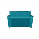 Ver imagem 4 de Sofá Alice 2 Lugares Compacto Suede Premium Turquesa Império Decor 140cm