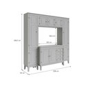 Ver imagem 2 de Cozinha Modulada 4 peças - Cinza