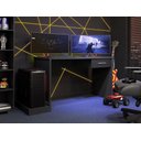 Ver imagem 3 de Mesa Gamer Drx-9000 Preto Black com Suporte para Gabinete e 1 Gaveta 152cm Mdp