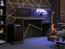 Ver imagem 3 de Mesa Gamer Drx-9000 Preto Black com Suporte para Gabinete e 1 Gaveta 152cm Mdp